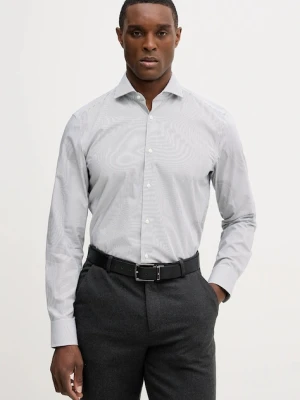 BOSS koszula bawełniana H-HANK-SP-B1-C1-261 męska kolor granatowy slim z kołnierzykiem klasycznym 50555977