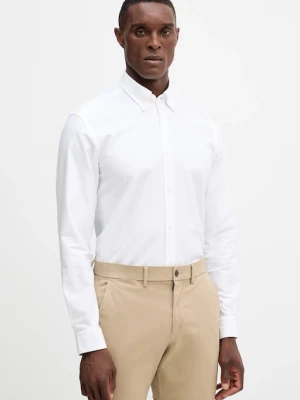 BOSS koszula bawełniana męska kolor biały slim 50544951