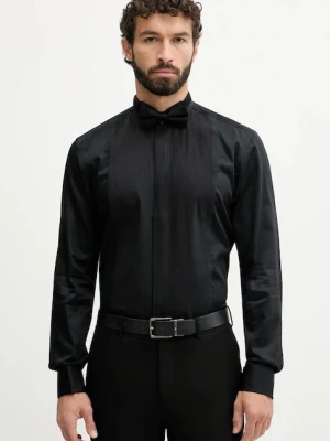 BOSS koszula bawełniana męska kolor czarny slim 50550662