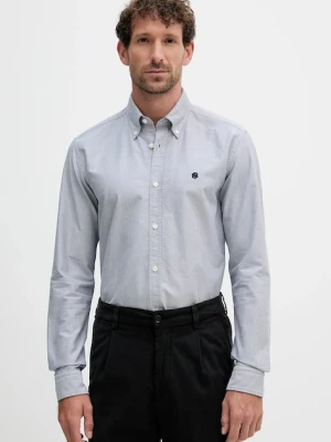 BOSS koszula bawełniana męska kolor granatowy slim 50544951