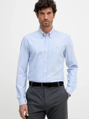 BOSS koszula bawełniana męska kolor niebieski slim 50544951
