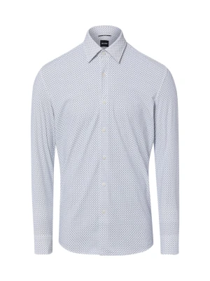 BOSS koszula biznesowa Mężczyźni Slim Fit Sztuczne włókno biały