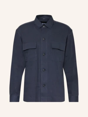 Boss Koszula Cai Comfort Fit Z Lnem blau