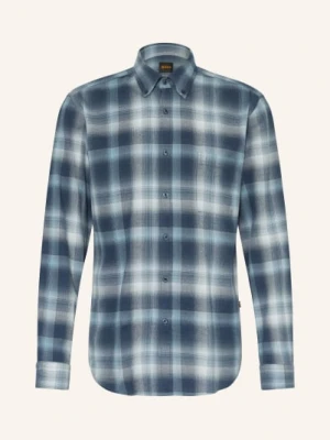 Boss Koszula Flanelowa Rickert Regular Fit blau