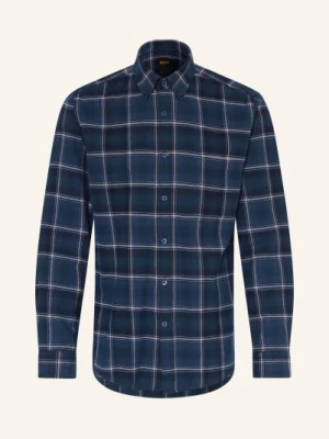 Boss Koszula Flanelowa Rickert Regular Fit blau