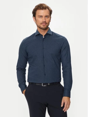 Boss Koszula H-Hank 50519884 Granatowy Slim Fit