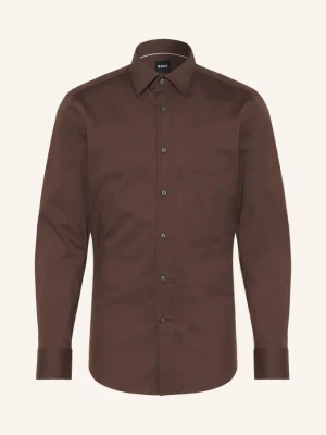 Boss Koszula Hank Slim Fit braun CIEMNOBRĄZOWY