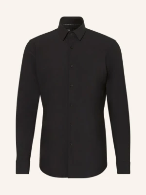 Boss Koszula Hank Slim Fit schwarz