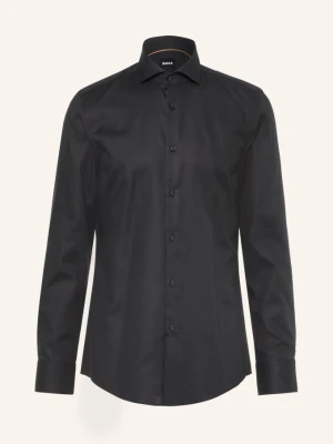 Boss Koszula Hank Slim Fit schwarz CZARNY