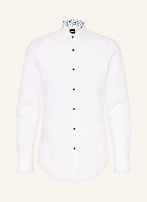 Boss Koszula Hank Slim Fit weiss