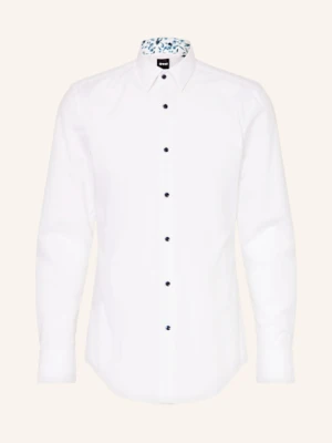 Boss Koszula Hank Slim Fit weiss