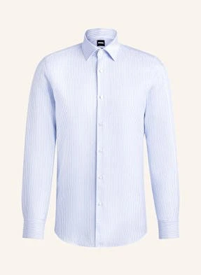 Boss Koszula Hank Slim Fit Z Dodatkiem Lnu blau