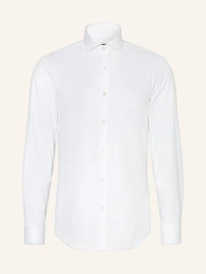 Boss Koszula Hank Slim Fit Z Wywiniętymi Mankietami weiss