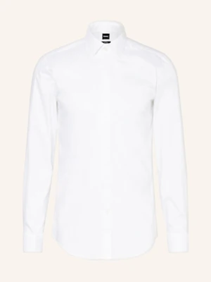 Boss Koszula Hank Slim Fit Z Wywiniętymi Mankietami weiss