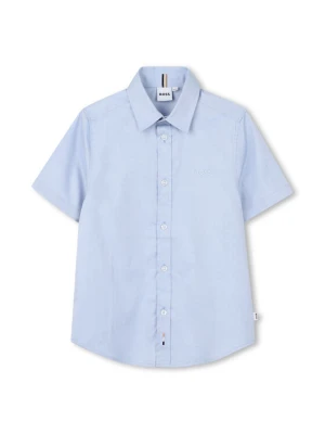 BOSS Koszula J53160 S Błękitny Regular Fit Niebieski jasny