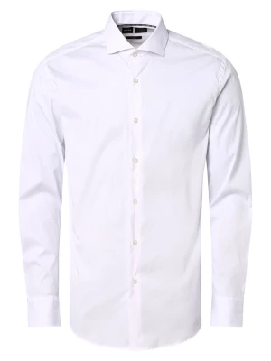 BOSS Koszula łatwa w prasowaniu Mężczyźni Slim Fit biały