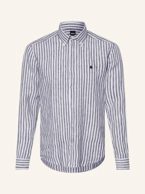 Boss Koszula Lniana Liam Regular Fit blau