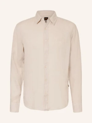 Boss Koszula Lniana Relegant Regular Fit beige