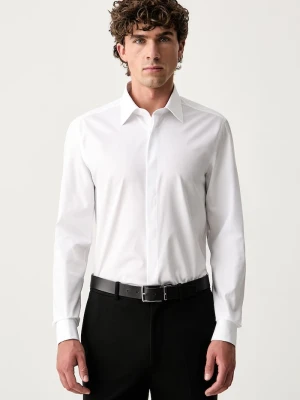 BOSS koszula męska bawełniana H-HANK-TUX1-B1-C-263 biały