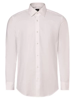 BOSS Koszula męska - Easy-iron - H-HANK-kent-C6-242 Mężczyźni Slim Fit Bawełna biały jednolity,
