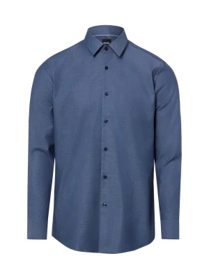 BOSS Koszula Mężczyźni Slim Fit Bawełna niebieski