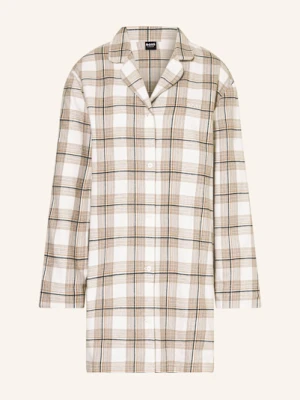 Boss Koszula Nocna Holiday Z Flaneli beige