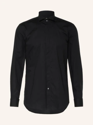 Boss Koszula Smokingowa Hank Slim Fit schwarz CZARNY