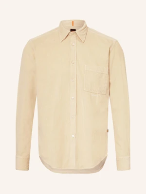 Boss Koszula Sztruksowa Relegant Regular Fit beige