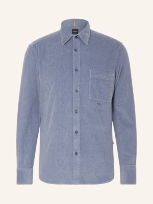 Boss Koszula Sztruksowa Relegant Regular Fit blau