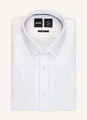 Boss Koszula Z Dżerseju Hank Slim Fit weiss