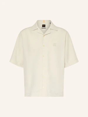 Boss Koszula Z Klapami Lapisy Relaxed Fit beige