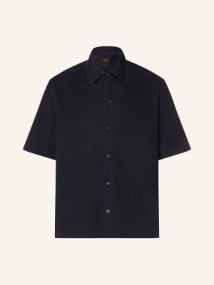 Boss Koszula Z Krótkim Rękawem Lakith Relaxed Fit Z Sztruksu blau