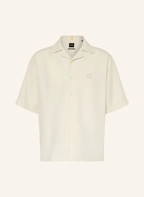 Boss Koszula Z Klapami Lapisy Relaxed Fit beige