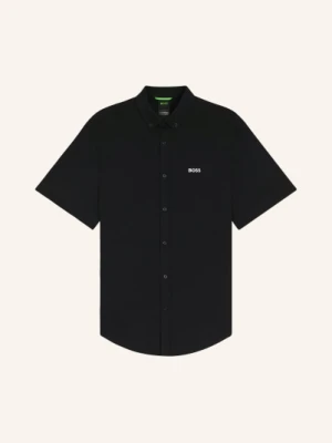 Boss Koszula Z Krótkim Rękawem St_Motion S Regular Fit Z Dżerseju schwarz