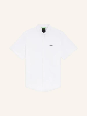 Boss Koszula Z Krótkim Rękawem St_Motion S Regular Fit Z Dżerseju weiss