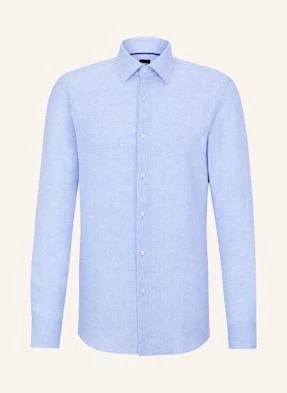 Boss Koszula Z Lnu Hank Slim Fit blau