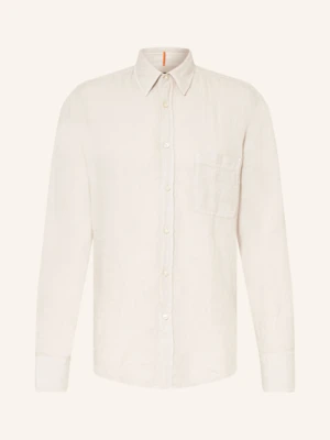 Boss Koszula Z Lnu Relegant Regular Fit beige