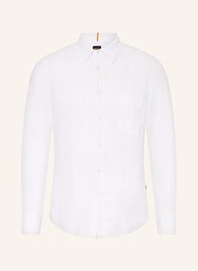 Boss Koszula Z Lnu Relegant Regular Fit weiss