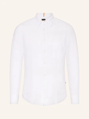 Boss Koszula Z Lnu Relegant Regular Fit weiss