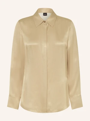 Boss Koszula Z Satyny beruta1 Z Satyny beige