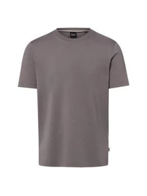 BOSS Koszulka męska - Thompson Mężczyźni Bawełna brązowy,