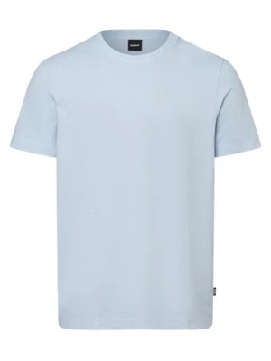 BOSS Koszulka męska - Tiburt 240 Mężczyźni niebieski jednolity,