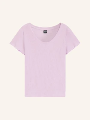 Boss Koszulka Nocna Cosy Waffle lila