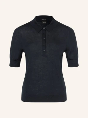 Boss Koszulka Polo Fidenka Z Wełny Merino blau