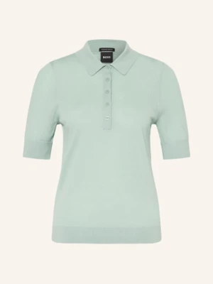 Boss Koszulka Polo Fidenka Z Wełny Merino gruen