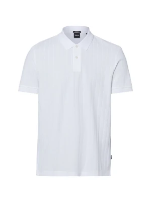 BOSS koszulka polo Mężczyźni Bawełna (100%) biały