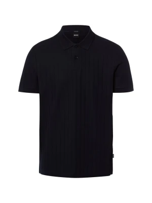 BOSS koszulka polo Mężczyźni Bawełna (100%) niebieski