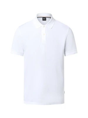 BOSS koszulka polo - Pallas Mężczyźni Bawełna biały
