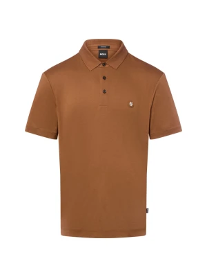 BOSS koszulka polo - Parris Mężczyźni Bawełna brązowy
