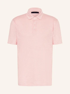 Boss Koszulka Polo Z Dżerseju Parris Z Lnu pink